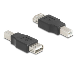 DeLOCK 67199 changeur de genre de câble USB Type-B USB Type-A Noir