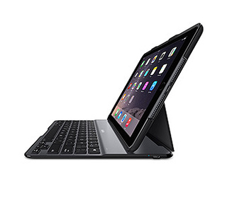 Belkin F5L192EDBLK clavier pour tablette Aluminium, Noir