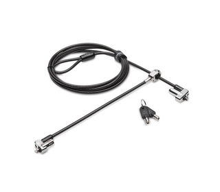 Kensington N17 Keyed Dual Head Laptop Lock for Wedge-Shaped Slots