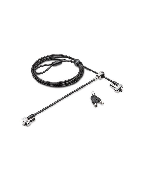 Kensington N17 Keyed Dual Head Laptop Lock for Wedge-Shaped Slots