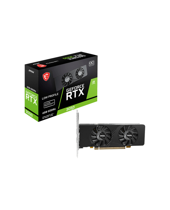 MSI GEFORCE RTX 3050 LP E 6G OC carte graphique NVIDIA 6 Go GDDR6