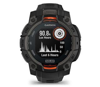 Garmin Instinct 3 Solar 2,29 cm (0.9") MIP 45 mm Numérique 176 x 176 pixels Écran tactile Noir GPS (satellite)