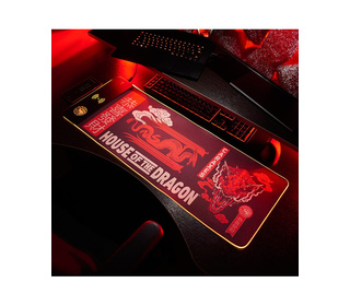 Numskull Games 154921 tapis de souris Tapis de souris de jeu Noir, Multicolore, Rouge