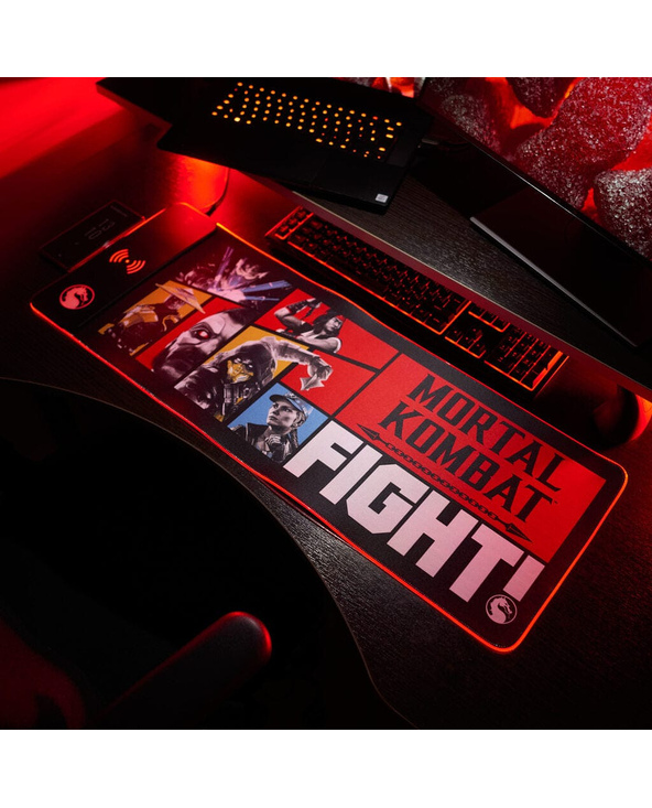 Numskull Games 154922 tapis de souris Tapis de souris de jeu Noir, Multicolore, Rouge