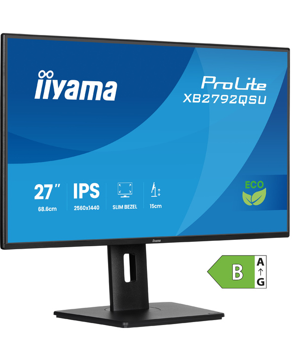 iiyama ProLite XB2792QSU-B1 27" Quad HD 3 ms Noir