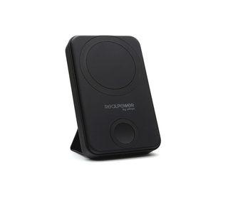 RealPower 444408 banque d'alimentation électrique 10000 mAh Recharge sans fil Noir