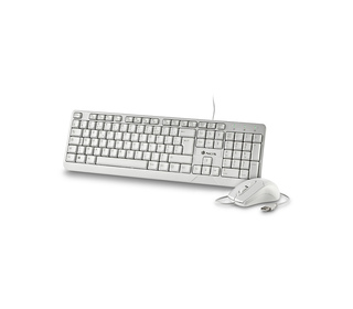 NGS COCOAKITWHITEFRENCH FR clavier Souris incluse maison/bureau USB AZERTY Français Blanc