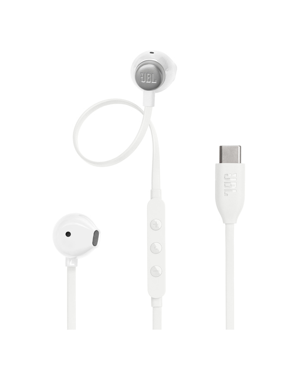 JBL Tune 305C Casque Avec fil Ecouteurs Appels/Musique USB Type-C Blanc