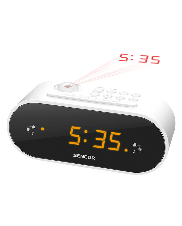 Sencor SRC 3100 W Radio portable Horloge Numérique Blanc