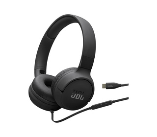 JBL Tune 520C USB-C Casques Avec fil Arceau Appels/Musique USB Type-C Noir