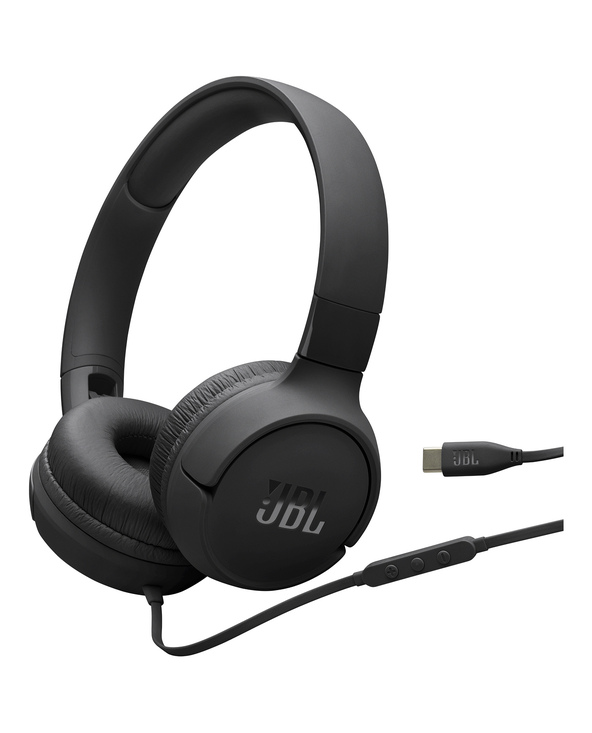 JBL Tune 520C USB-C Casques Avec fil Arceau Appels/Musique USB Type-C Noir