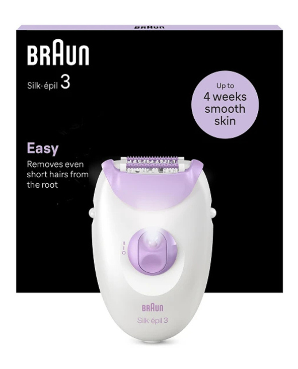 Braun Silk-épil 3 3-000 20 pince(s) Violet, Blanc