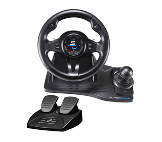 Subsonic SA5596-NG accessoire de jeux vidéo Noir USB Volant + pédales PC, PlayStation 4, Xbox One, Xbox Series X