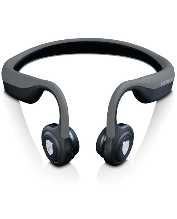 Lenco HBC-200GY casque Sans fil Minerve Sports Micro-USB Bluetooth Noir