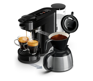 Senseo Switch HD6592/65 Machine à café à dosettes et filtre