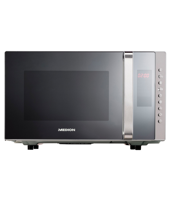 MEDION MD17495 - Micro-ondes combiné - Avec Gril - 800W - 1200W Grill - Pose libre - 485 × 295 × 415 mm - Argent