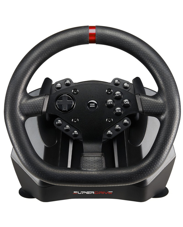 Subsonic SA5659 accessoire de jeux vidéo Noir USB Volant + pédales Numérique PlayStation 4, Xbox One, Xbox One S, Xbox One X, Xb