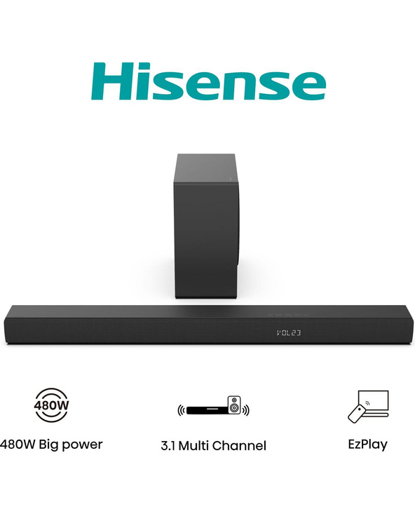 Hisense HS3100 Noir 3.1 canaux 480 W