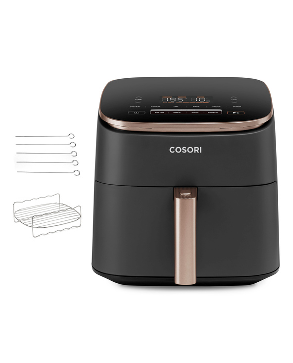 Cosori Turbo Blaze Chef Edition Unique 6 L Autonome 1725 W Friteuse d’air chaud Noir, Rose doré