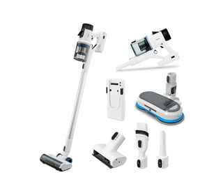 MEDION P400 W+ Aspirateur-balai 2 en 1 Batterie Sec&humide HEPA Sans sac 400 W Blanc 2500 Ah