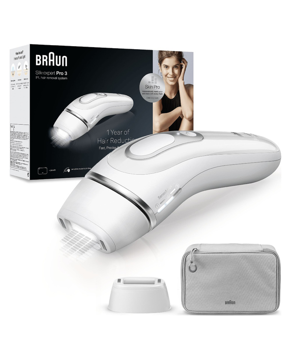 Braun Silk-expert Pro Silk expert Pro 3 PL3020 Lumière pulsée Argent, Blanc