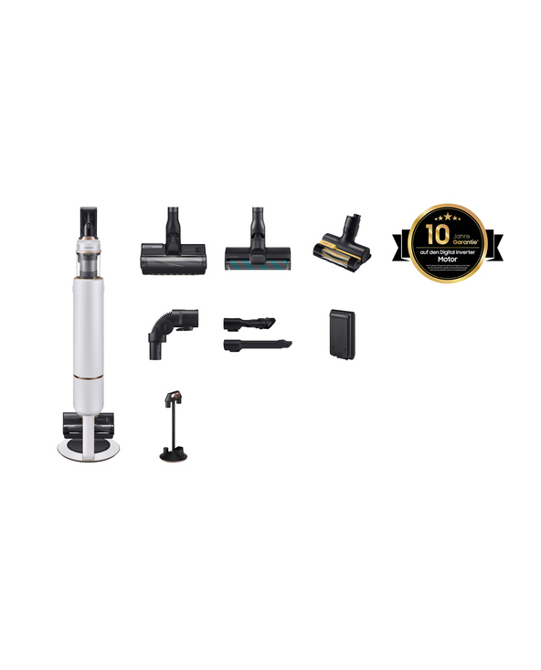 Samsung VS20B95C43W Aspirateur-balai 2 en 1 Batterie Sec Micro Sans sac 550 W Noir, Blanc 2000 Ah