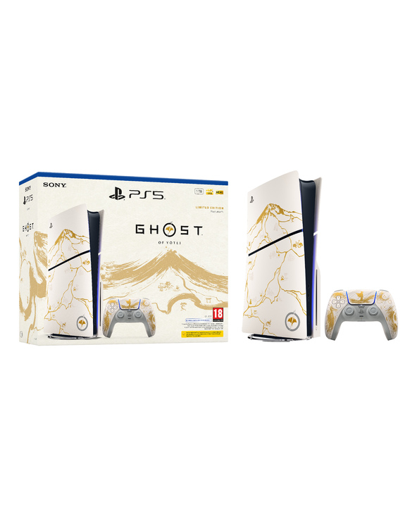 Sony Pack console PlayStation 5 - Gold Édition limitée Ghost of Yōtei (modèle - slim)