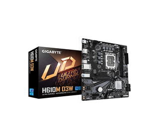 GIGABYTE H610M D3W Carte Mère - Prend en charge les processeurs Intel Core 14e génération, VRM 5+1+1 phases, jusqu’à 5600MHz DDR