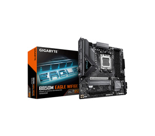 GIGABYTE B850M EAGLE WIFI6E Carte Mère - Processeurs AMD Ryzen Série 9000, VRM numérique 8+2+2 phases, jusqu’à 8200MHz DDR5 (OC)