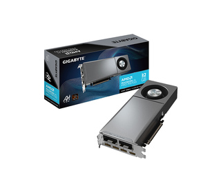 GIGABYTE Radeon AI PRO R9700 AI TOP 32G Carte Graphique – 32 Go GDDR6, 256 bits, PCI-E 5.0, 2920 MHz Fréquence du processeur, 3 