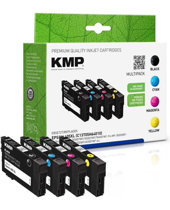 KMP 1656,4005 cartouche d'encre 4 pièce(s) Compatible Noir, Cyan, Magenta, Jaune
