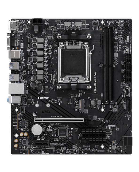 MSI PRO A620AM-B EVO AMD A620A Emplacement AM5 ATX