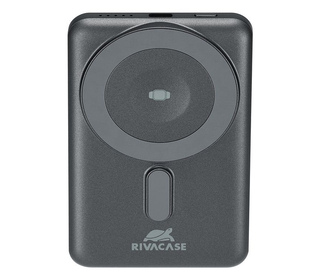 Rivacase VA2607 banque d'alimentation électrique Lithium Polymère (LiPo) 5000 mAh Recharge sans fil Noir, Gris