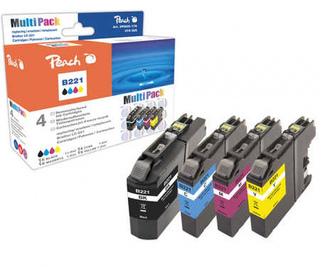 Peach 319795 cartouche d'encre Compatible Noir, Cyan, Magenta, Jaune