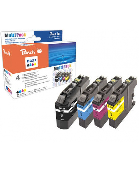Peach 319795 cartouche d'encre Compatible Noir, Cyan, Magenta, Jaune