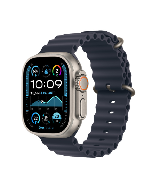 Apple Watch Ultra 2 OLED 49 mm Numérique 410 x 502 pixels Écran tactile 4G Titane GPS (satellite)