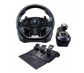 Subsonic GS850-X Noir USB Volant + pédales PlayStation 4, Xbox One