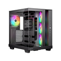 be quiet! Light Base 500 Noir | Boîtier PC ARGB vitré, Mini ITX / Micro ATX / ATX, 4 ventilateurs Light Wings LX 120 mm
