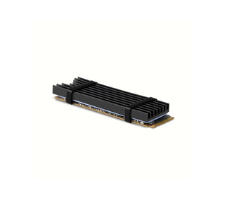 Axagon CLR-M2L6 système de refroidissement d’ordinateur M.2 NVMe SSD, Disque électronique Dissipateur thermique/Radiateur Noir 1