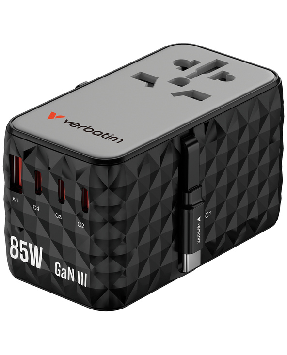 Verbatim CNT-02 Universel Noir Secteur Charge rapide Intérieure