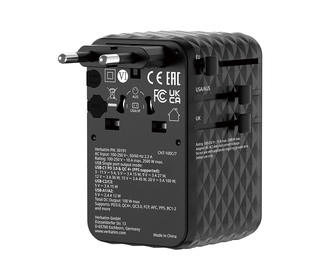 Verbatim 30191 chargeur d'appareils mobiles Universel Noir Secteur Charge rapide Intérieure