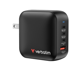 Verbatim Mini GaN Charger 100W Universel Noir Secteur Charge rapide Intérieure