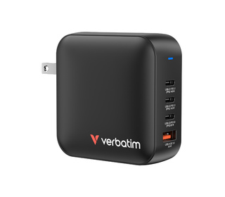 Verbatim Mini GaN Charger 165W Universel Noir Secteur Charge rapide Intérieure
