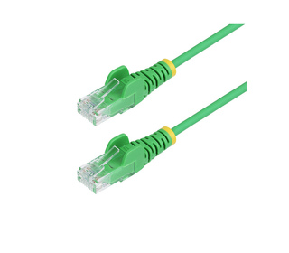 StarTech.com Câble Ethernet CAT6 Vert Fin de 2m, Sans Accroc, 100W PoE, UTP, LSZH, Fil de Cuivre Pur 28AWG, Cordon Patch Réseau 