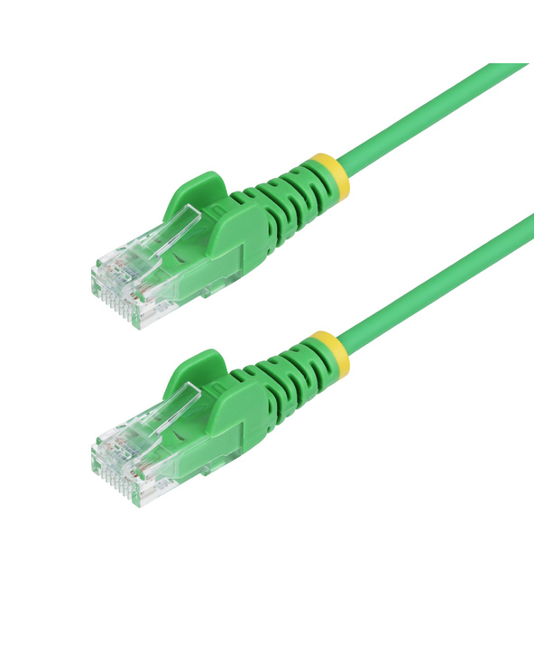 StarTech.com Câble Ethernet CAT6 Vert Fin de 2m, Sans Accroc, 100W PoE, UTP, LSZH, Fil de Cuivre Pur 28AWG, Cordon Patch Réseau 
