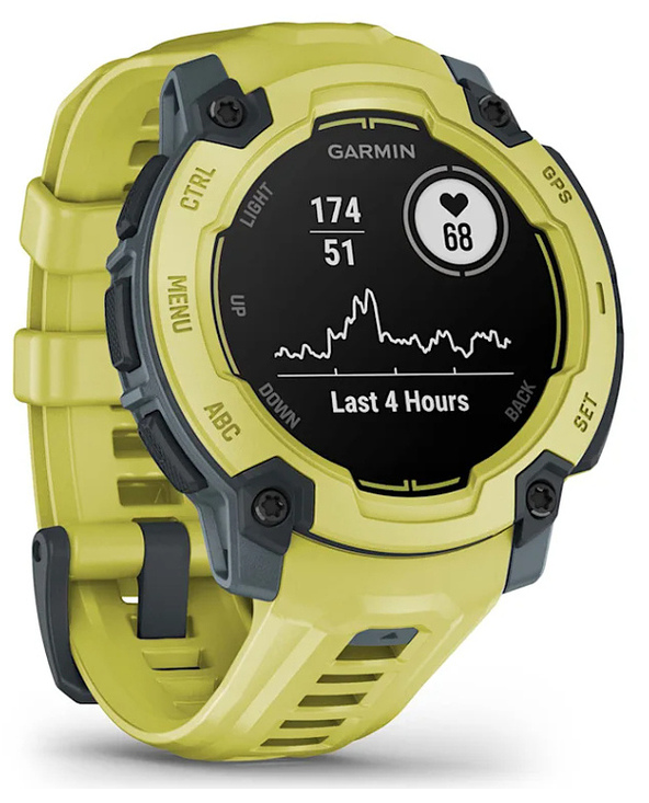 Garmin Instinct E 2,29 cm (0.9") MIP 45 mm Numérique 176 x 176 pixels Citron vert GPS (satellite)