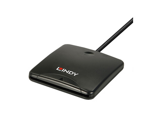 Lindy 43407 lecteur de carte magnétique USB Noir