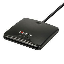 Lindy 43407 lecteur de carte magnétique USB Noir