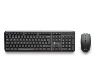 NGS SERENITY KIT (QUERTY, ES) clavier Souris incluse Universel RF sans fil QWERTY Espagnole Noir