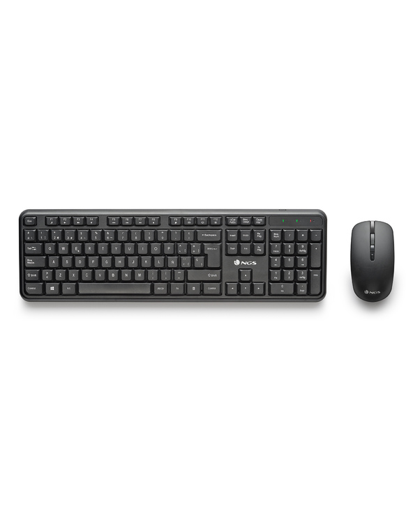 NGS SERENITY KIT (QUERTY, ES) clavier Souris incluse Universel RF sans fil QWERTY Espagnole Noir
